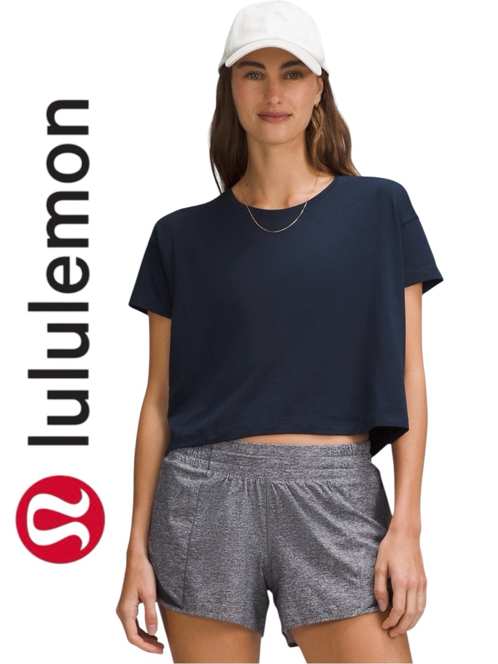 lululemon • NWT Cates Tee in True Navy || Size 0